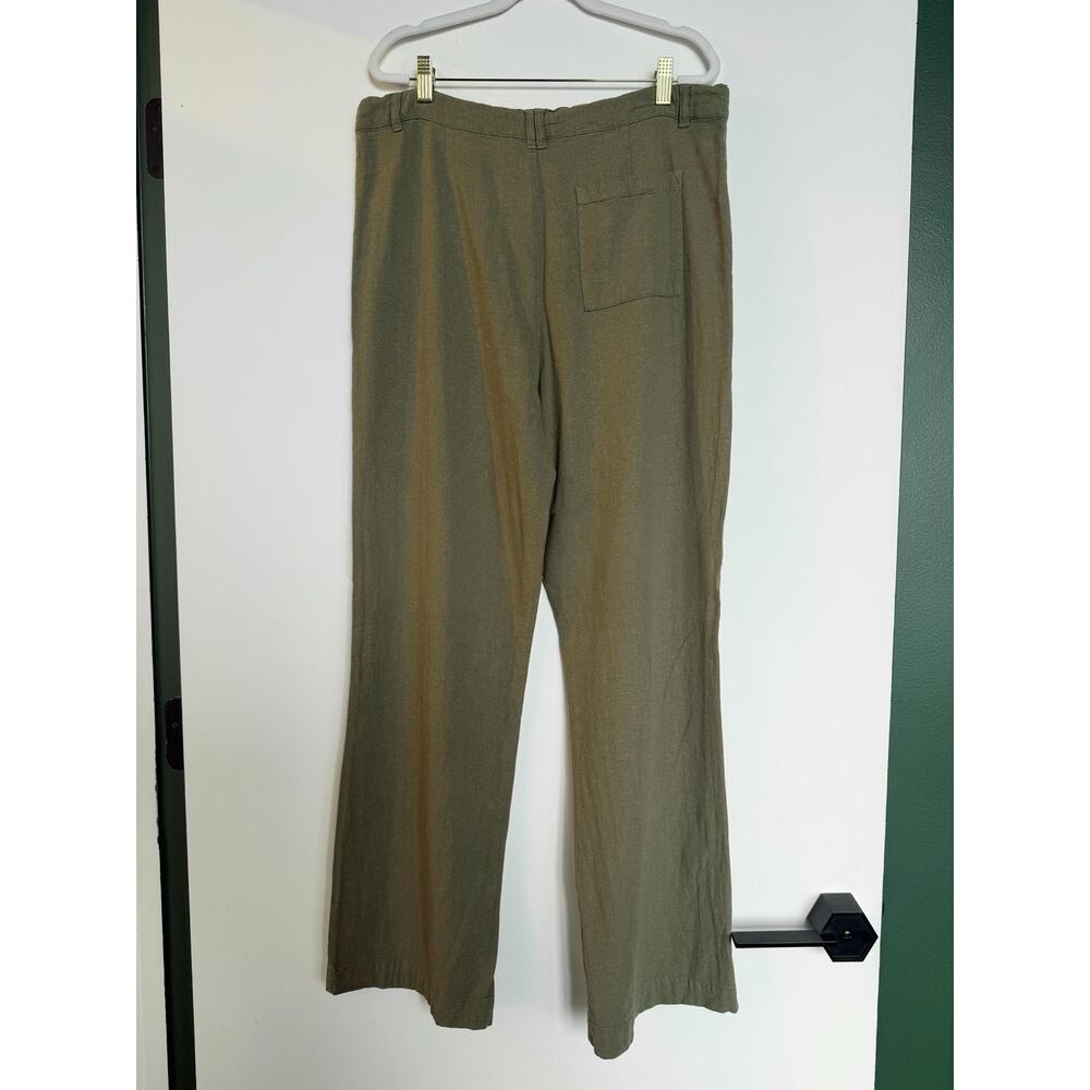 Sanctuary Sunset Linen Blend Pants in Trail Green - Size 30 - Picture 6 of 12